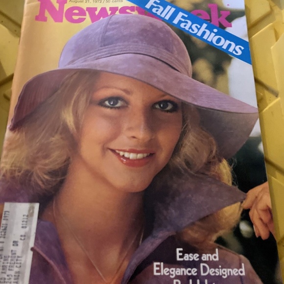1972 Halston Ultrasuede Bucket Hat - On Newsweek 1972!